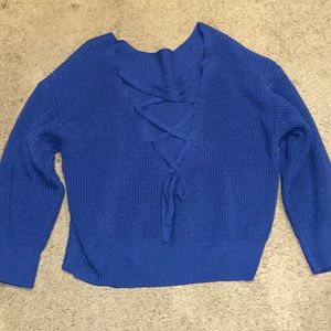Back Tie Sweater